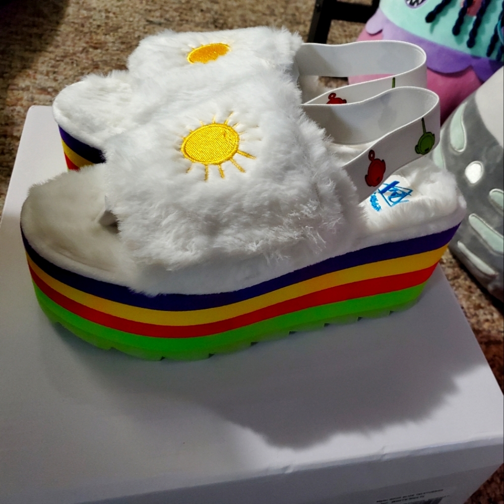 Tellitubbies platform sandals